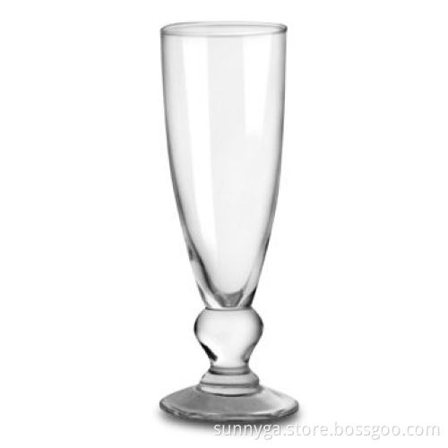 Handmade Champagne Flute with Special Bottom, OEM Orders are Welcome